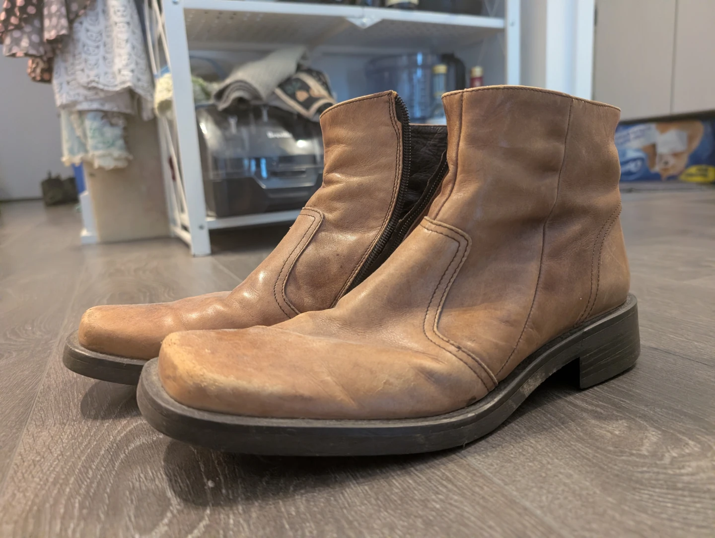 Pegabo Brown Leather Boots Size 42 - photo 2