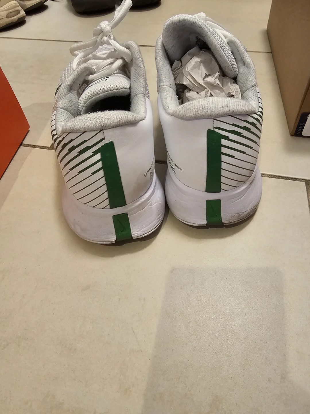 Nike Zoom Vapor Pro 2 HC Tennis Shoes White/Green Size 11 - photo 3