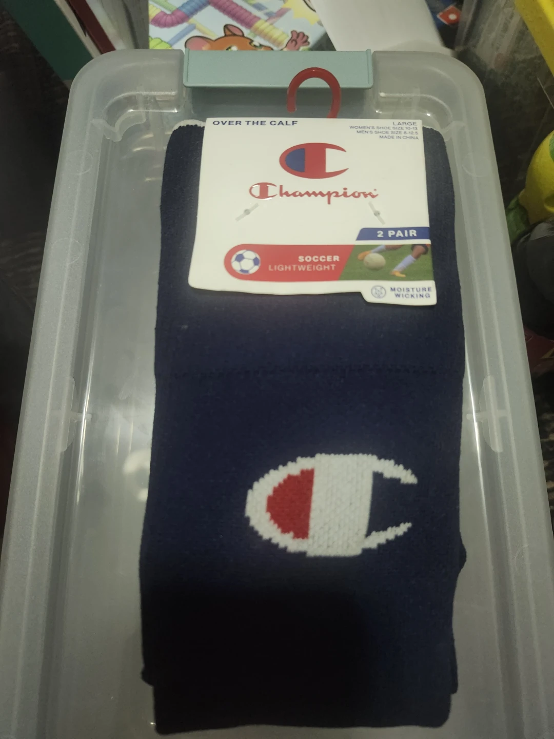 Champion Over the Calf Soccer Socks - Large (2 Pair)