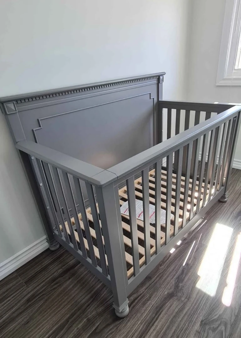 Grey Baby Crib - photo 2