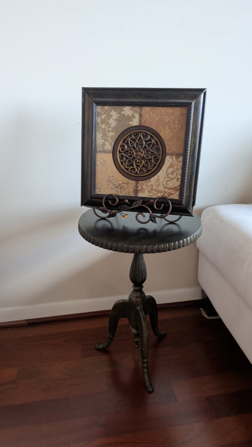 Decorative Wall Art with Scrollwork Accent
