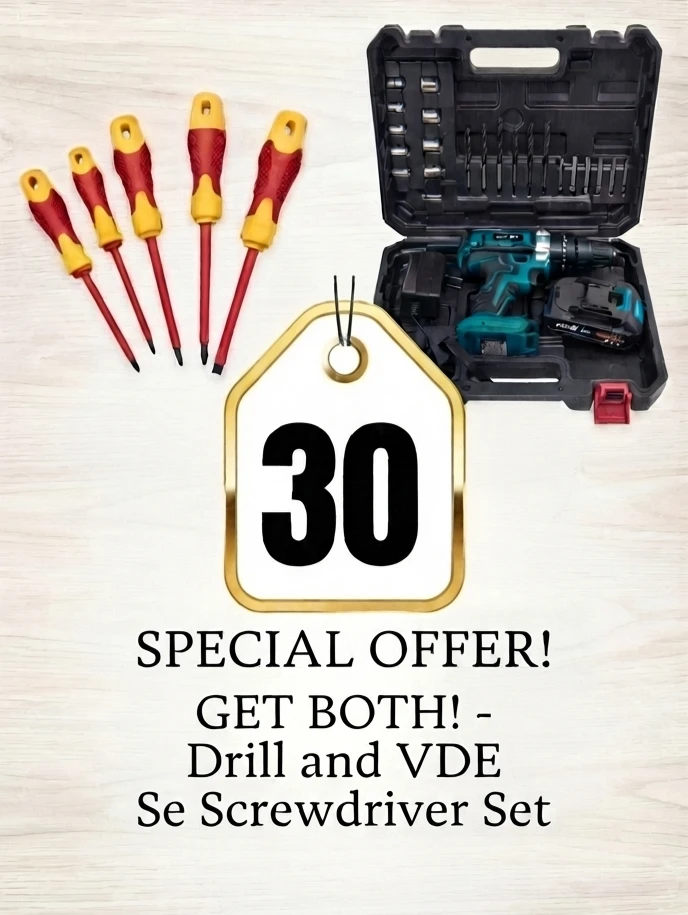 🪷Drill and VDE Screwdriver Set