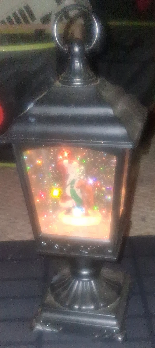 Christmas Snow Globe Lantern that Lights up with Sound - photo 2
