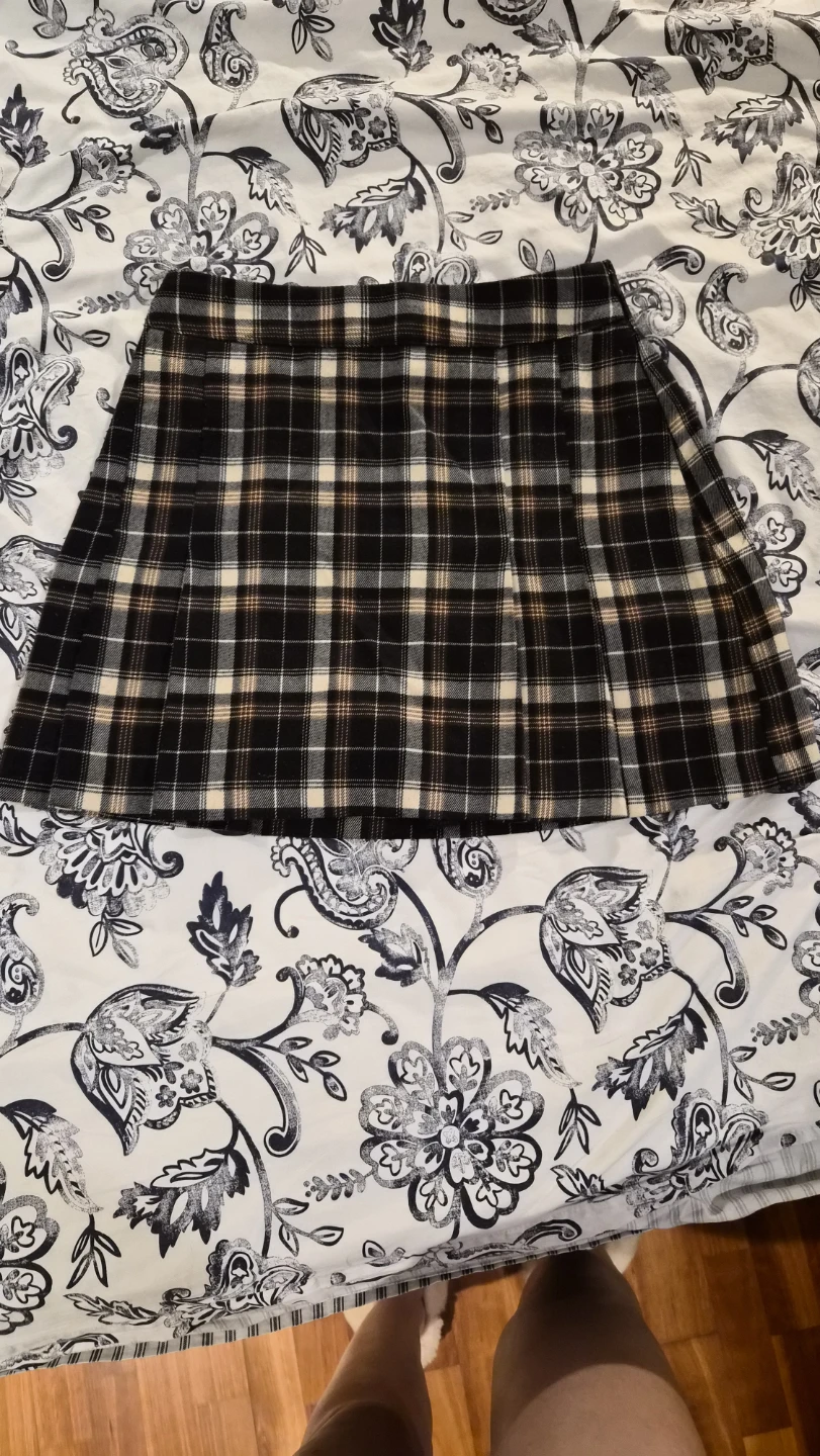 Oak + Fort Plaid Mini Skirt - Size S/P - photo 3