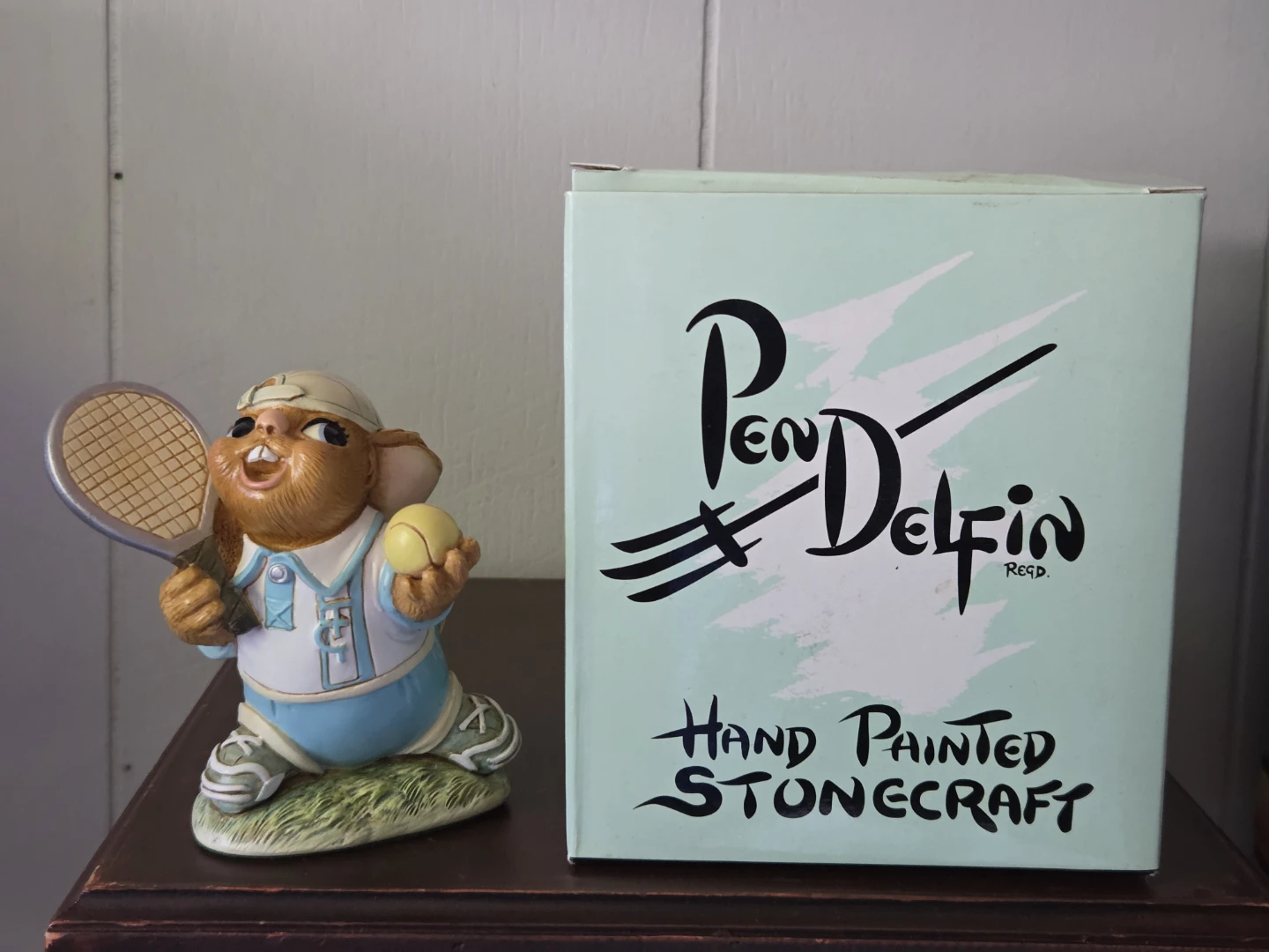 Vintage Boxed PenDelfin "Ace" Tennis Rabbit Figurine
