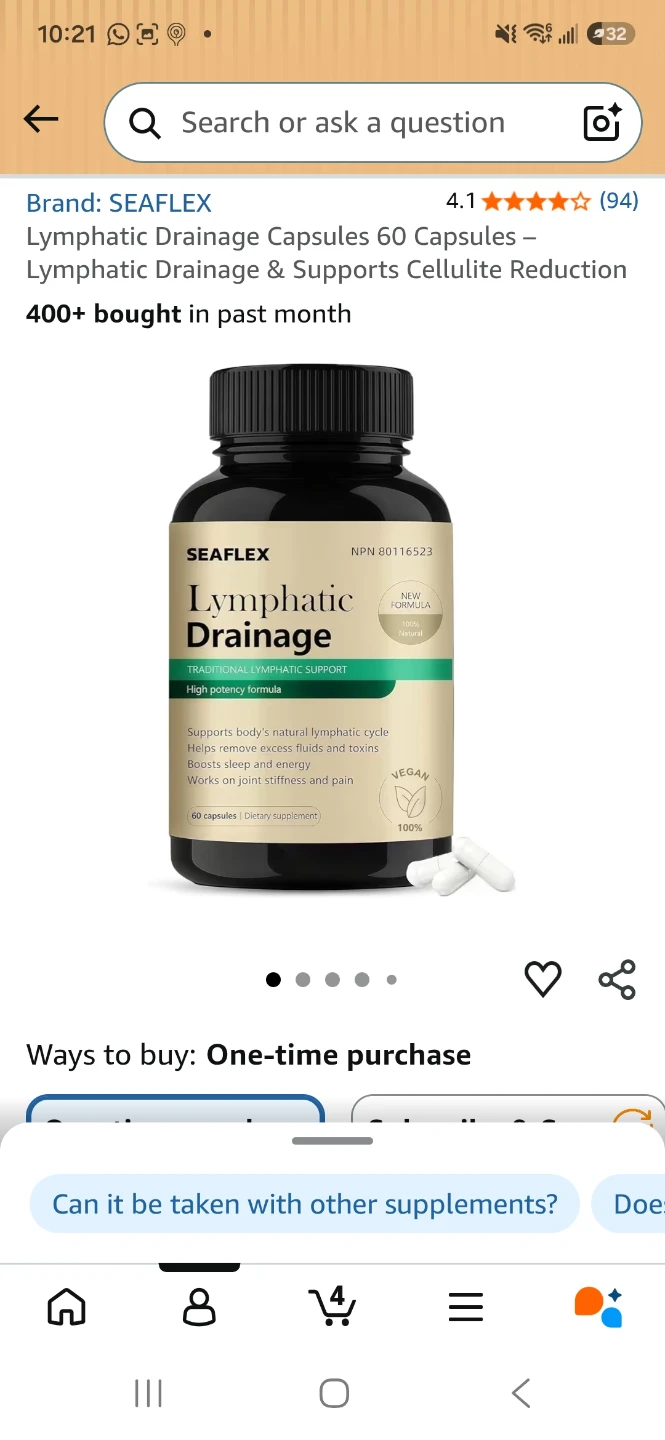 Seaflex Lymphatic Drainage Capsules - 60 Capsules