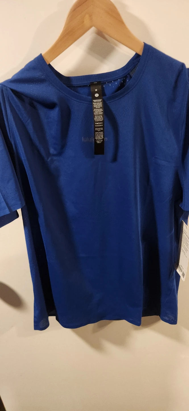 Lululemon Fast and Free Short Sleeve Shirt Medium Blue - photo 4