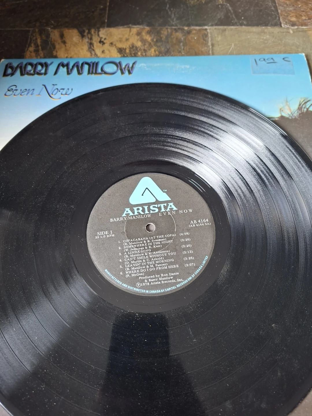 Barry Manilow Even Now Vinyl Record - photo 3