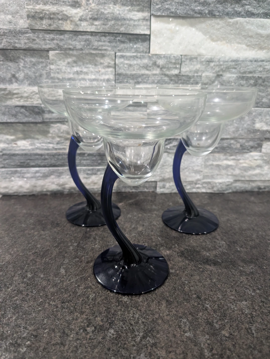 3 Margarita Glasses