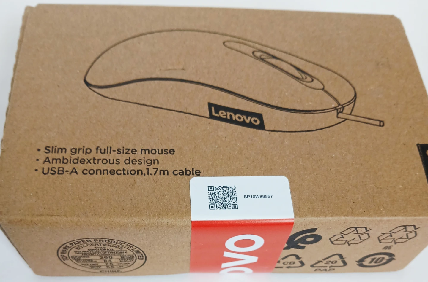 New Lenovo 100 USB-A Wired Mouse - photo 2