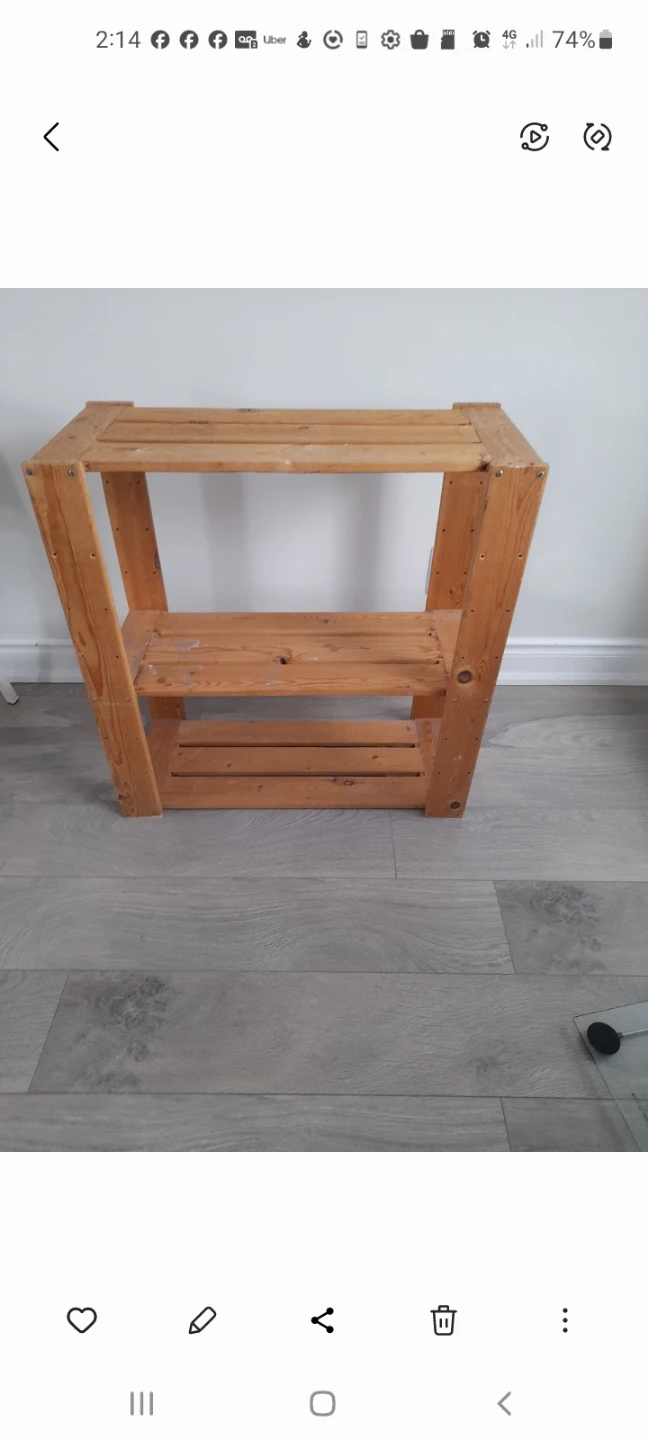Wooden Shelf Unit