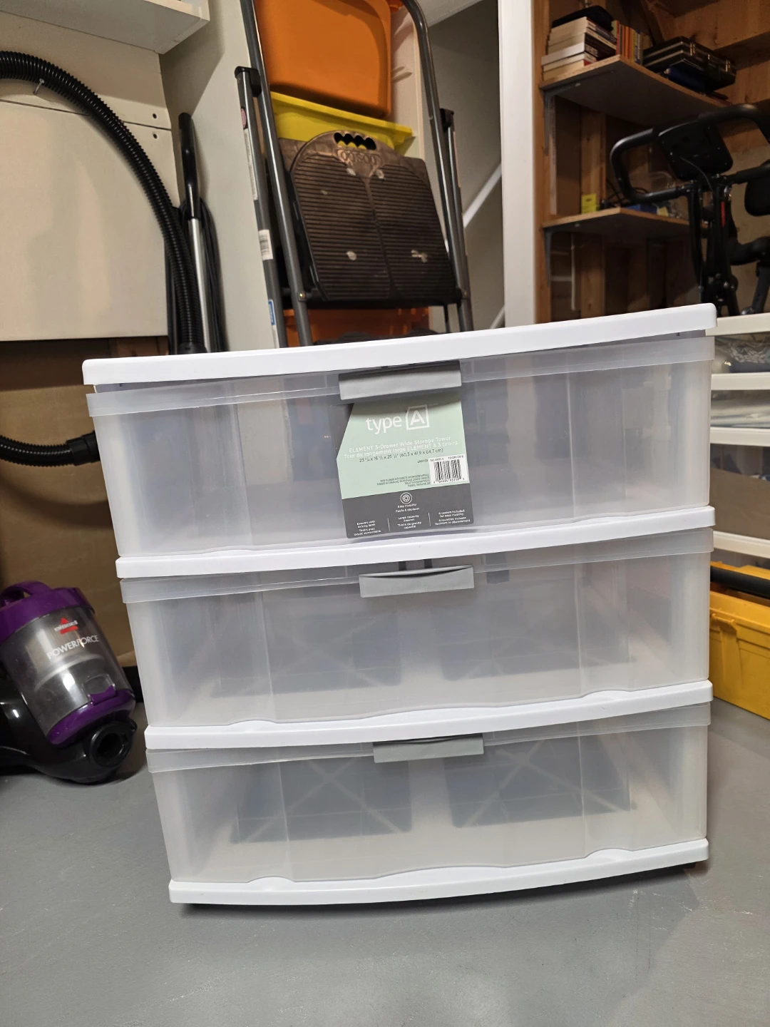 Type A 3-Drawer Wide Storage Tower