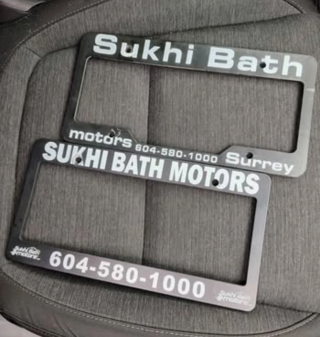 Sukhi Bath License Plate Frames - photo 2