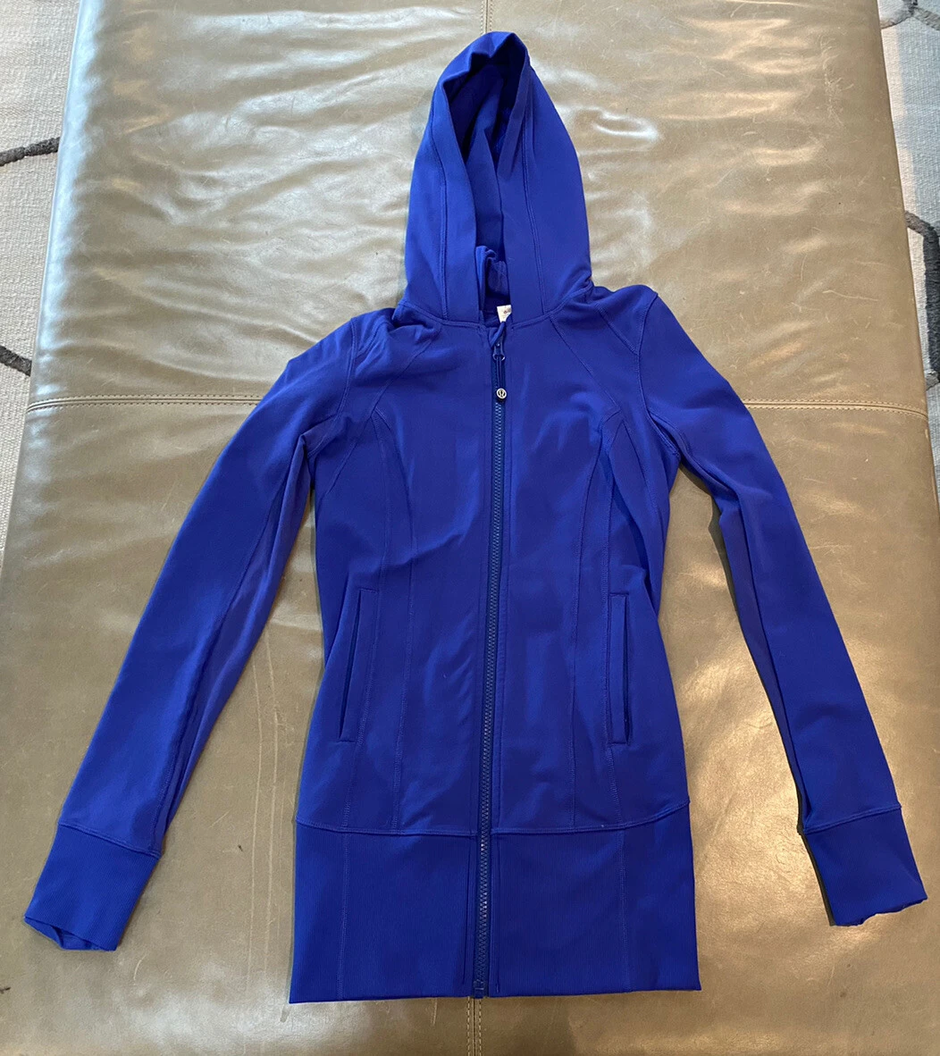Lululemon Athletica Blue Full Zip Hoodie Jacket Size 4