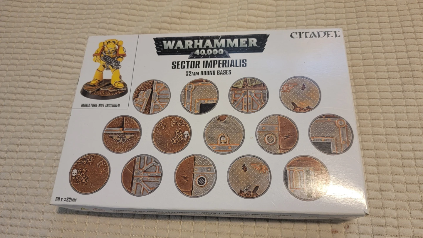 Warhammer 40k 32 mm Sector Imperialis bases, x 45