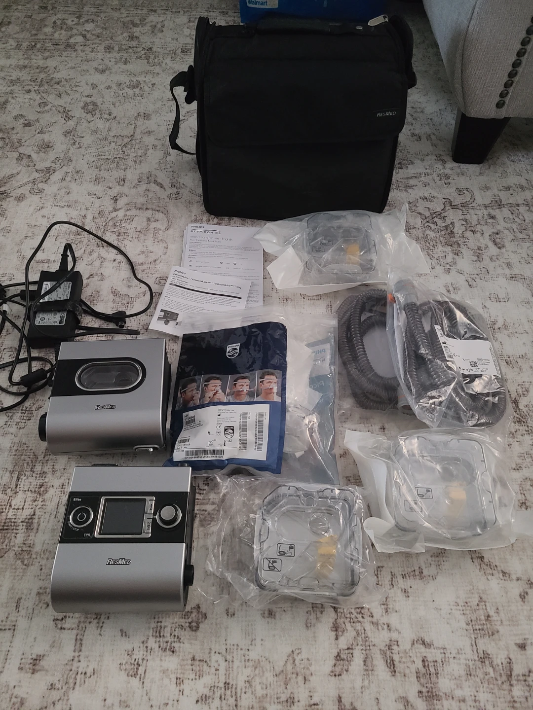 ResMed CPAP Machine with Philips Respironics Mask & Accessories