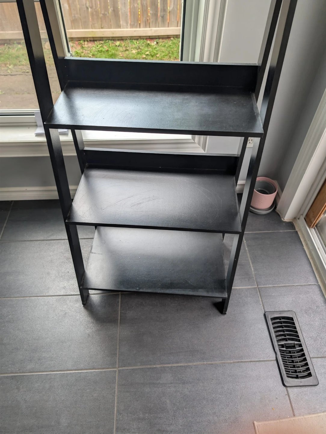 Black 5-Tier Ladder Shelf - photo 2