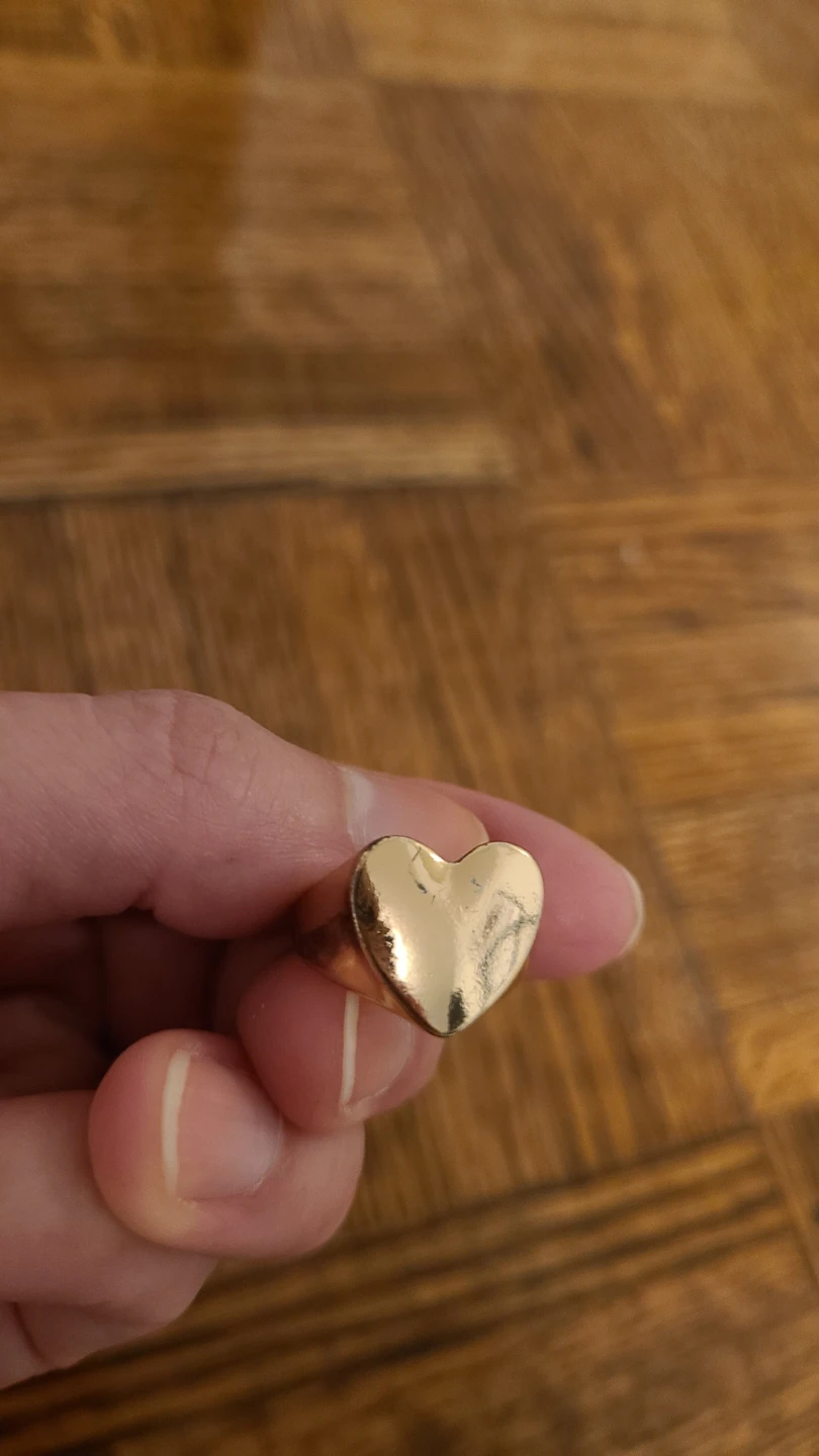 Gold-tone rings size 7 - photo 4