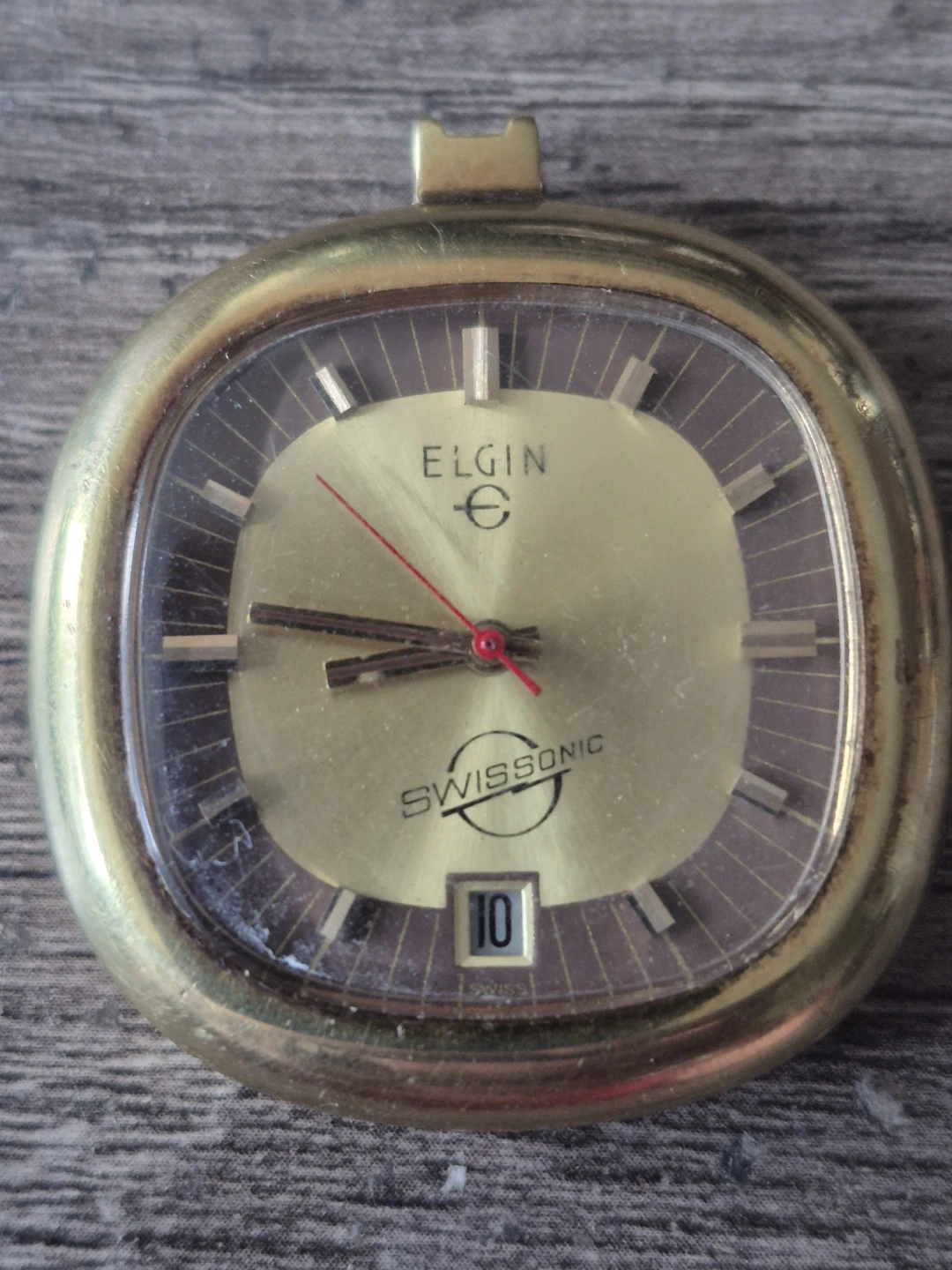 Vintage Elgin Swissonic Pendant Watch