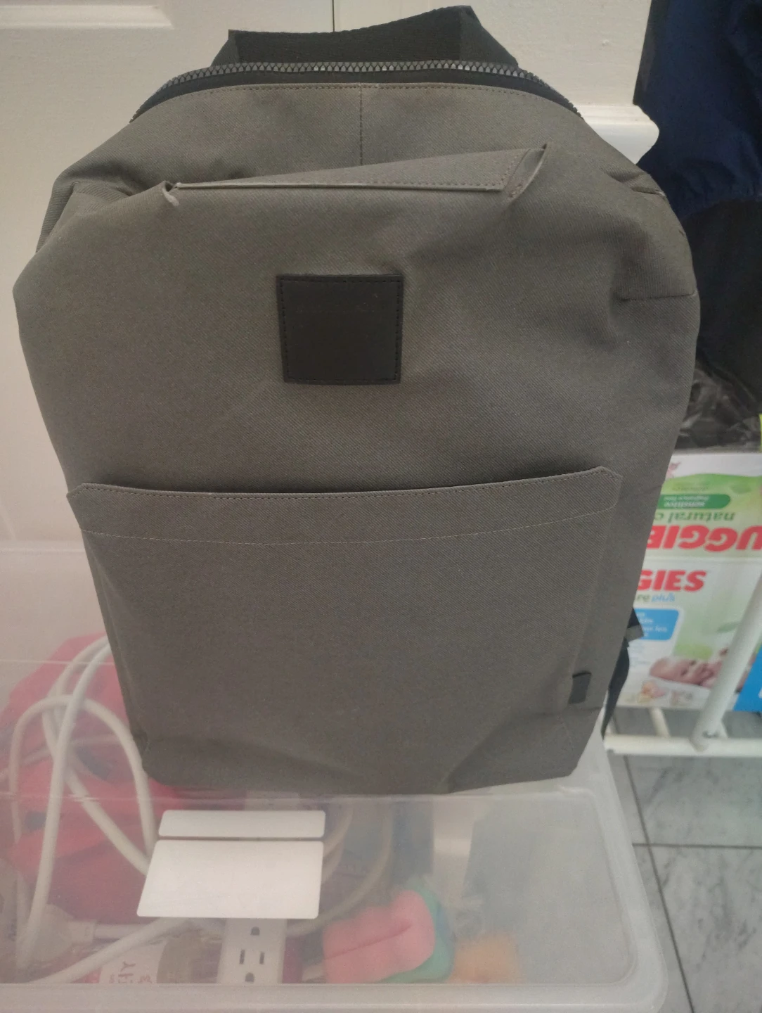 Grey Backpack from Korea