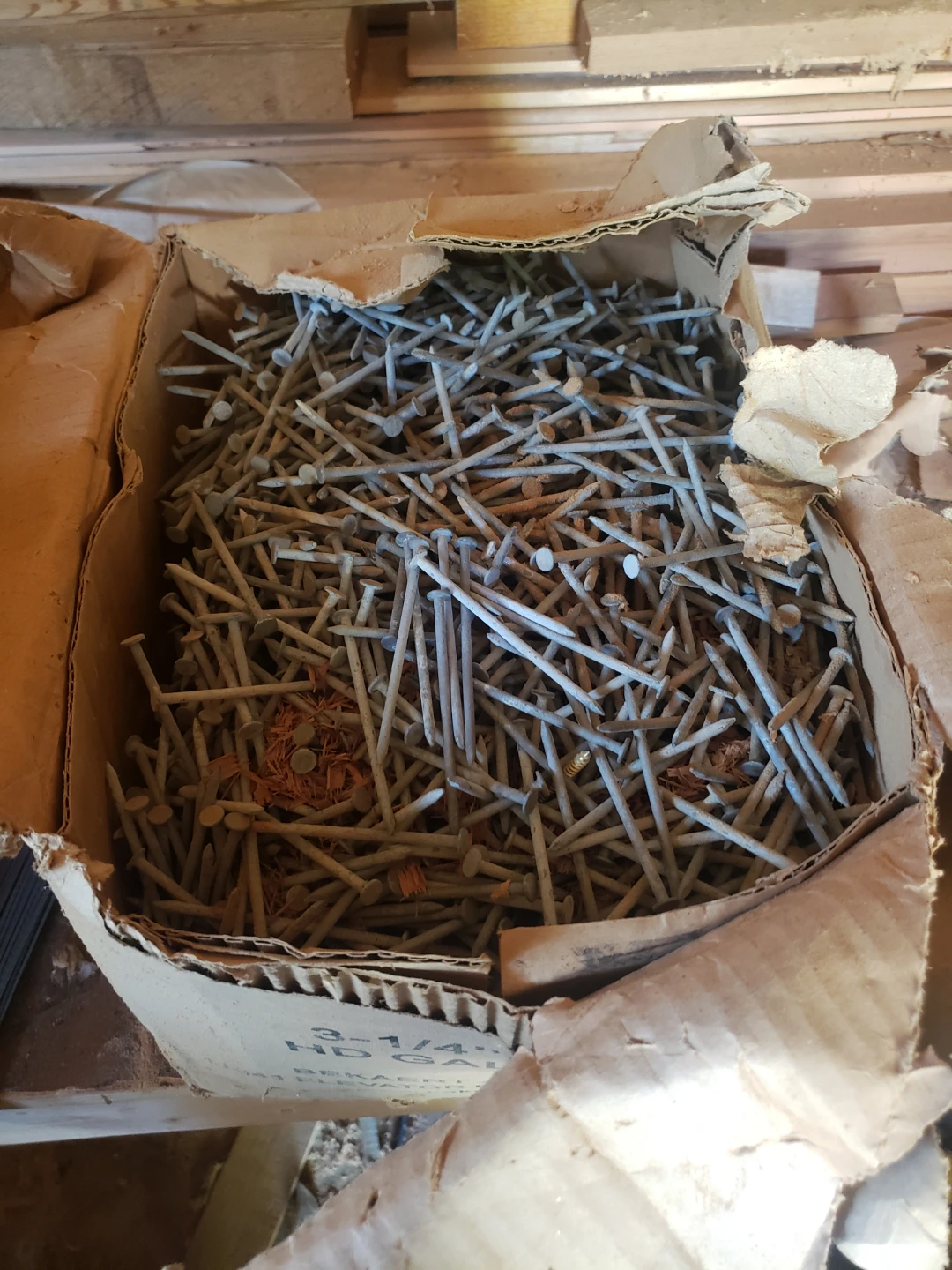 3-1/4 inch galvanized nails