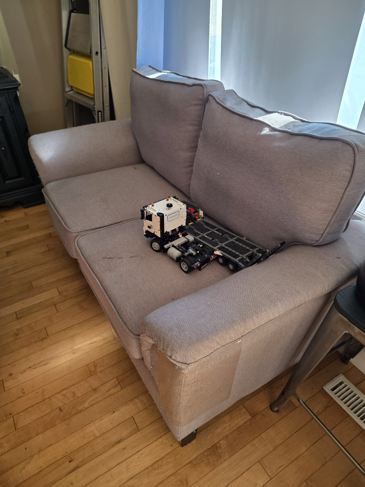 Grey Love Seat