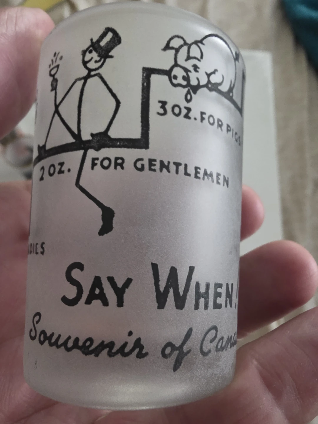 Souvenir Shot Glass - Say When! Canada - photo 3