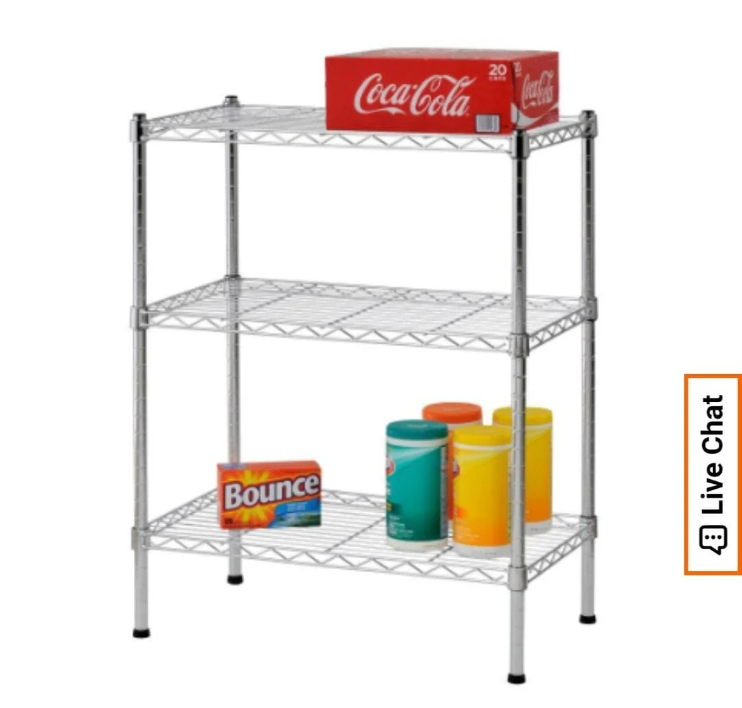 3-Tier Wire Shelving Unit - photo 2