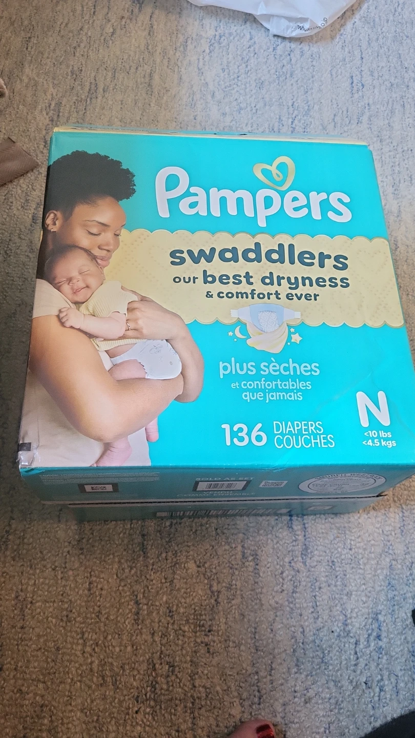 Pampers Swaddlers Diapers Size N - 136 Count