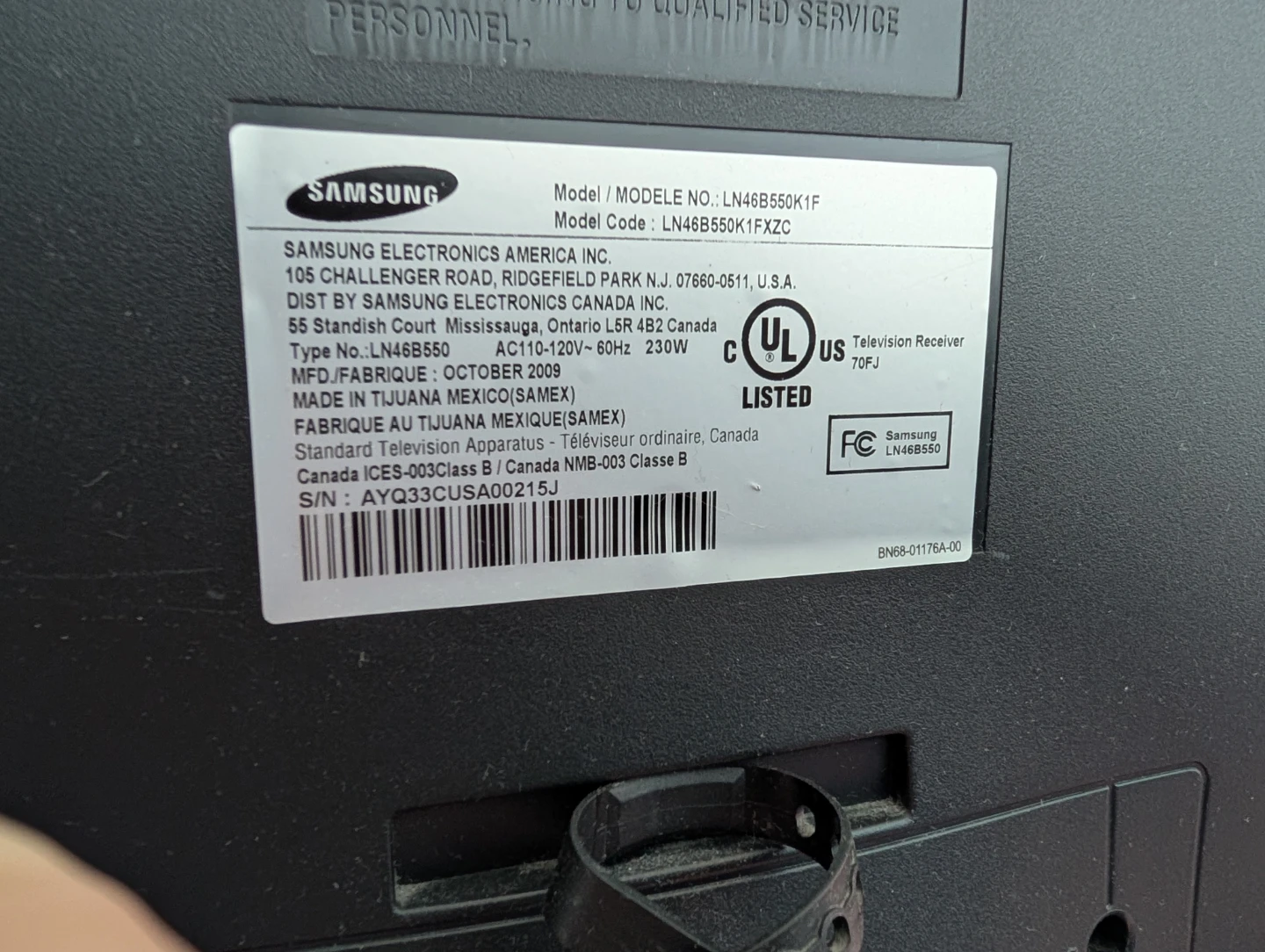 Samsung 46 inch TV - photo 2