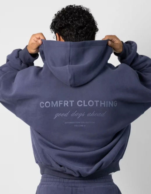 Affirmation Hoodie - Midnight Blue - photo 3