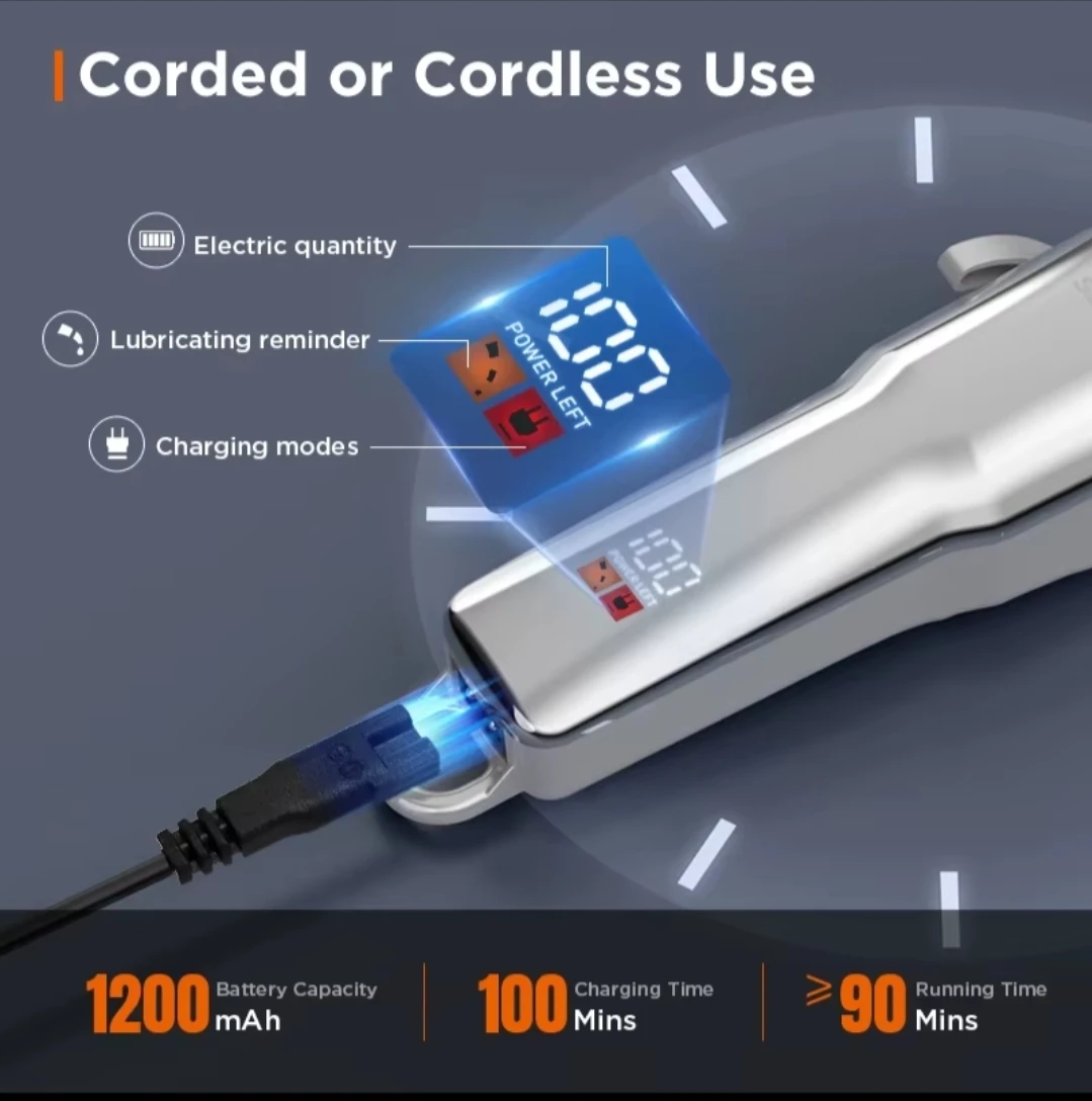 ❤️ Cordless Hair Clipper Set - 6500 RPM - photo 5