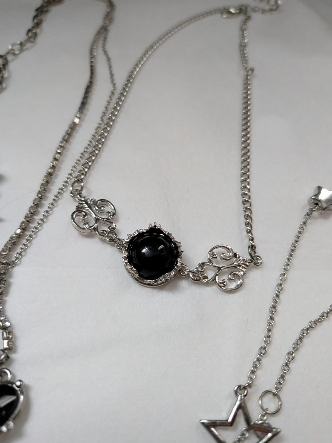 Aesthetic Y2K bling necklaces - photo 3