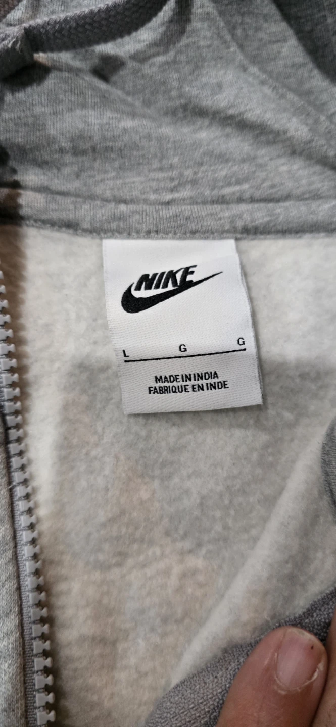 Grey Nike Full Zip Hoodie - photo 2