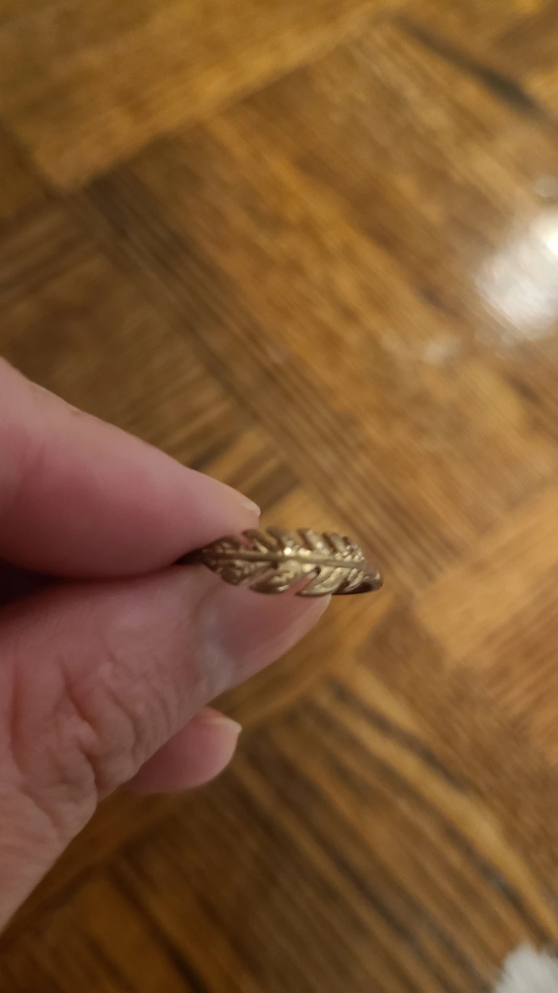 Gold-tone rings size 7 - photo 5