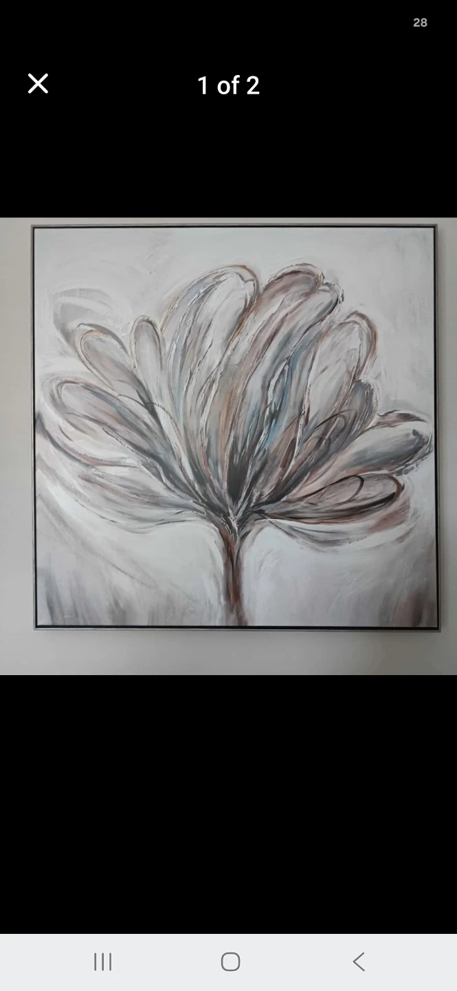 Abstract Flower Canvas Wall Art