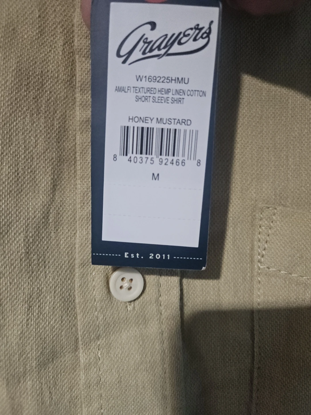 Grayers Men' Linen Cotton Short Sleeve Shirt - photo 4