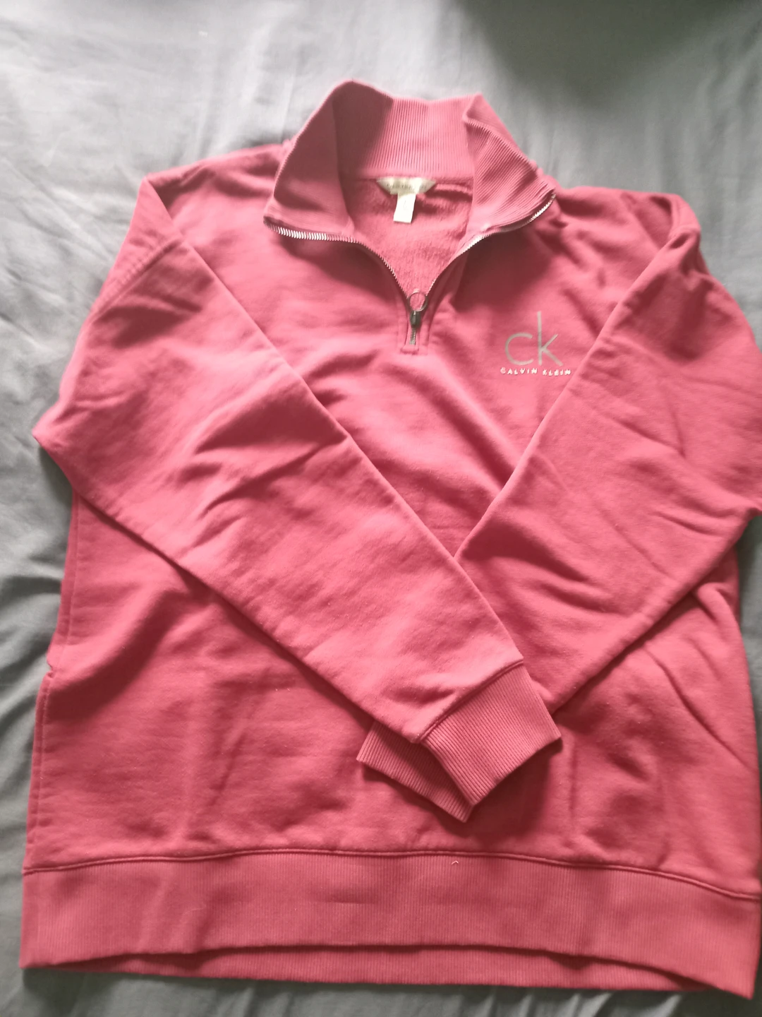 Calvin Klein Jeans Quarter Zip Sweatshirt - Large