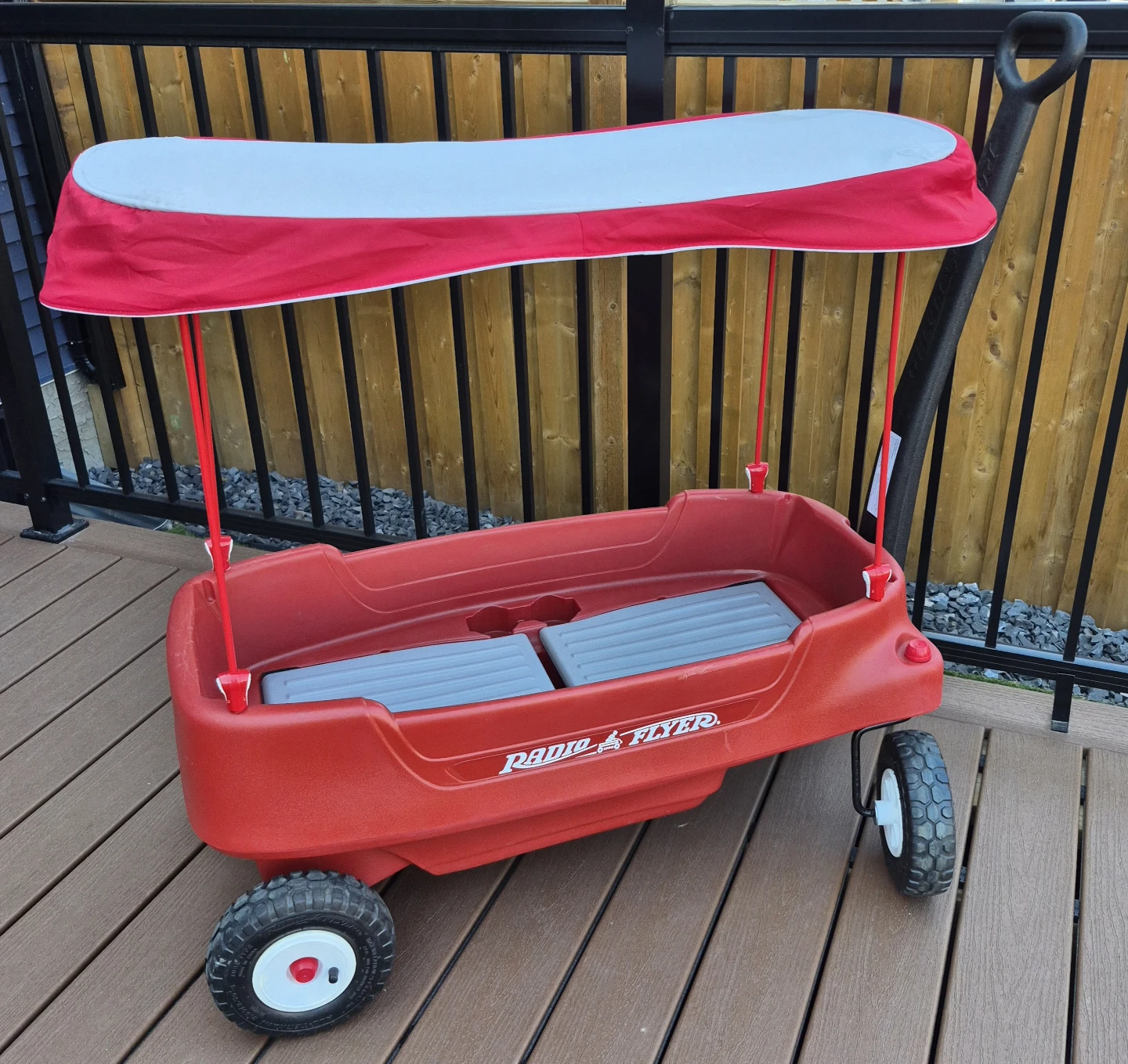 Radio Flyer Deluxe All-Terrain Pathfinder Wagon With Canopy