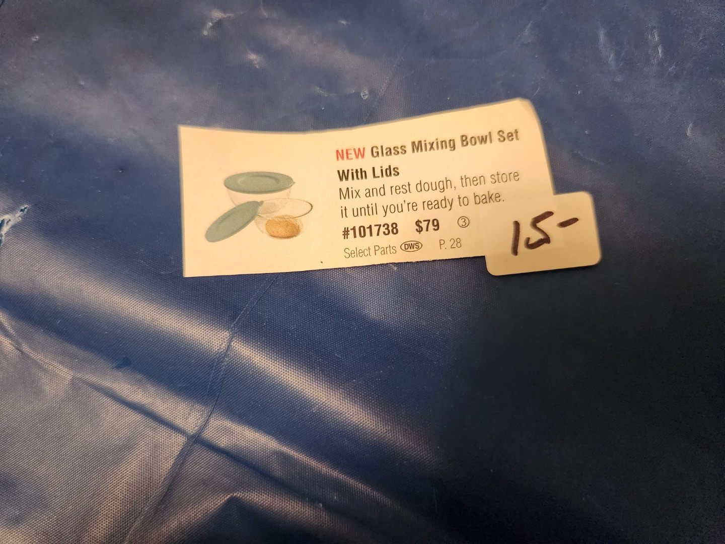 Pampered chef Glass Mixing Bowl Set with Lids - photo 2