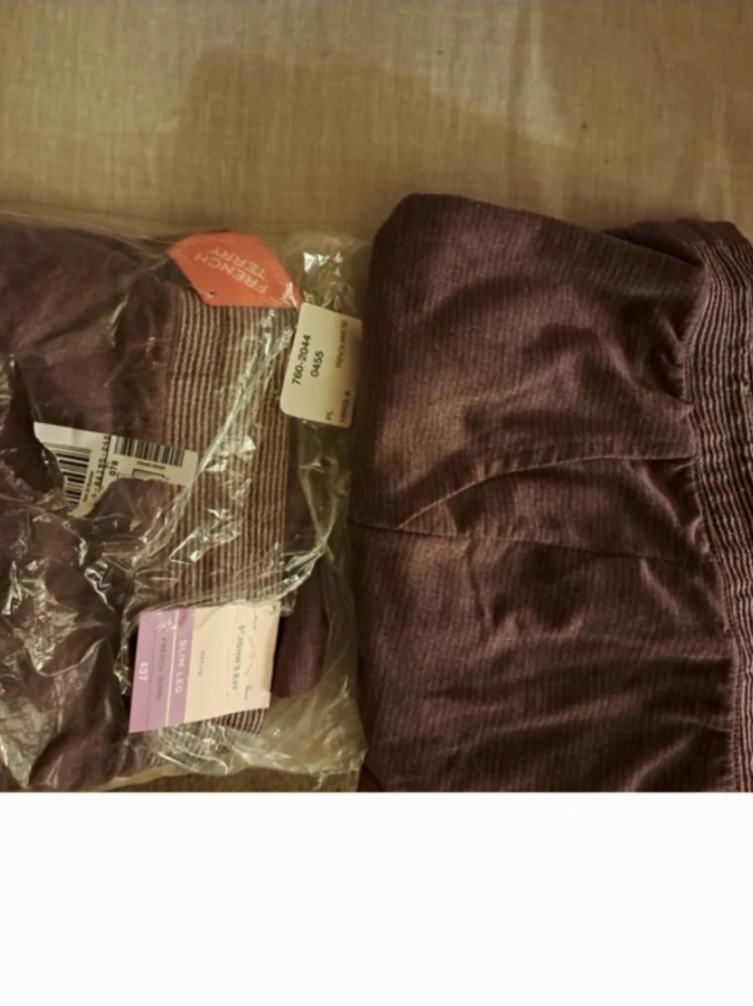 NEW PURPLE SWEATPANTS, POCKETS, large 10 12 14