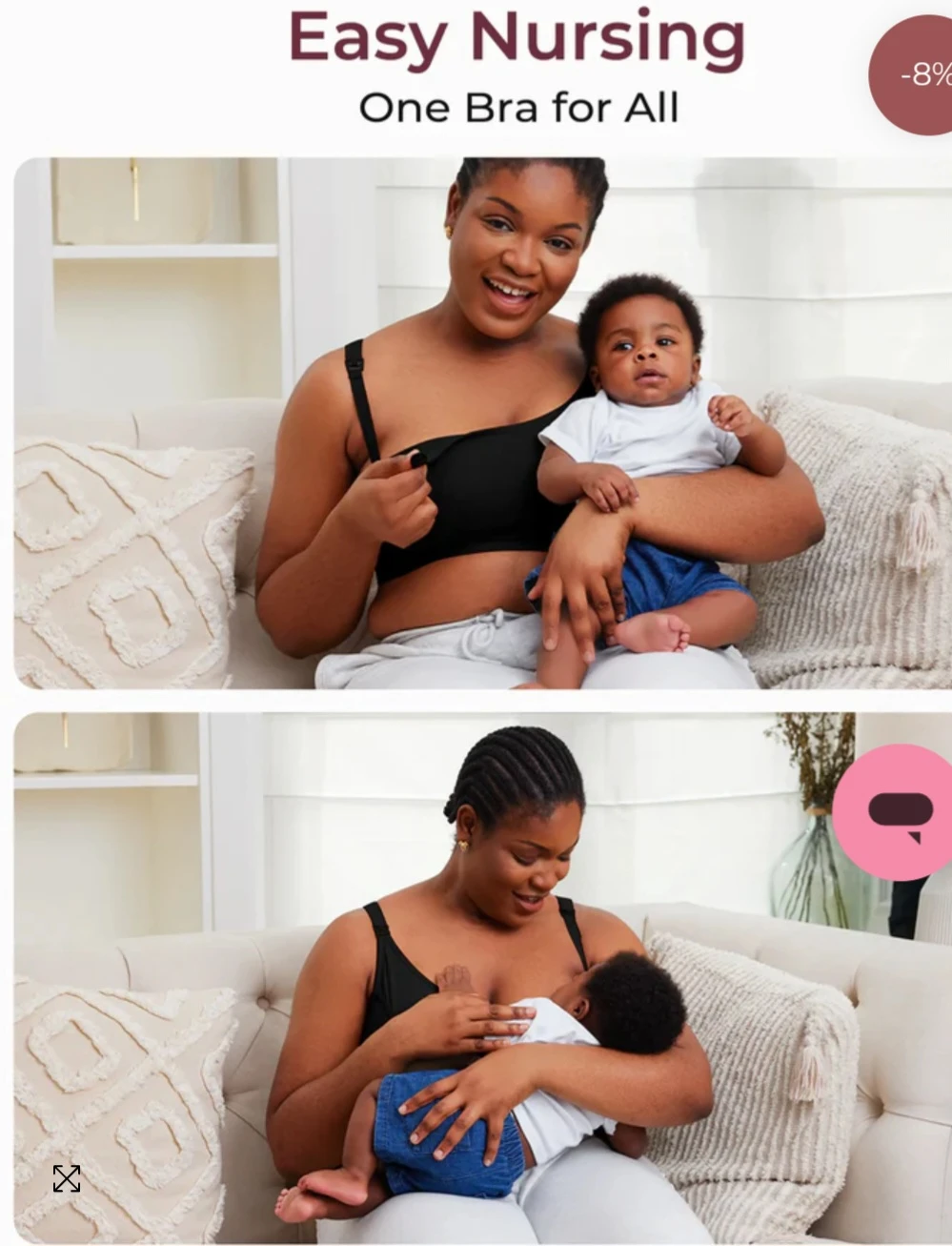 Momcozy Hands-Free Pumping Nursing Bra - Medium - photo 4