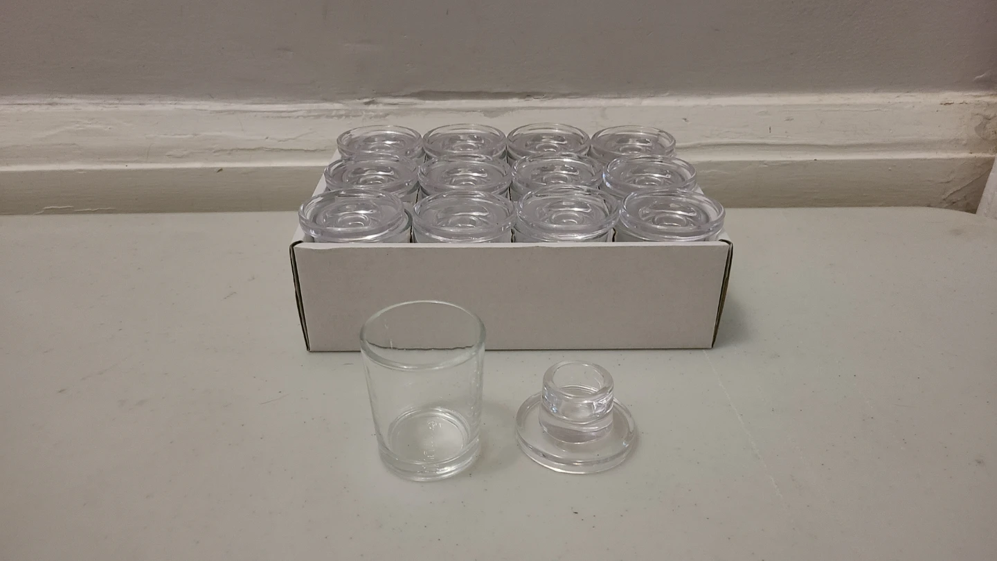 Glass Votive Candle Holders x 20