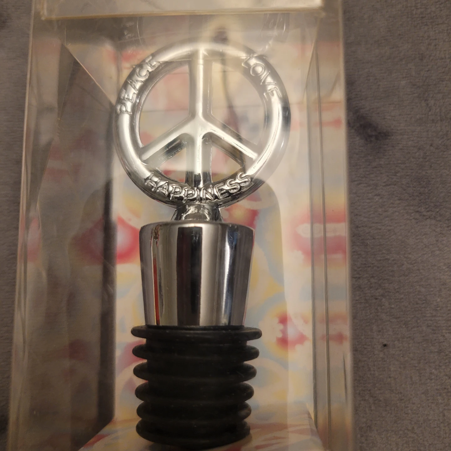 Kate Aspen Peace Love Happiness Bottle Stopper - photo 2