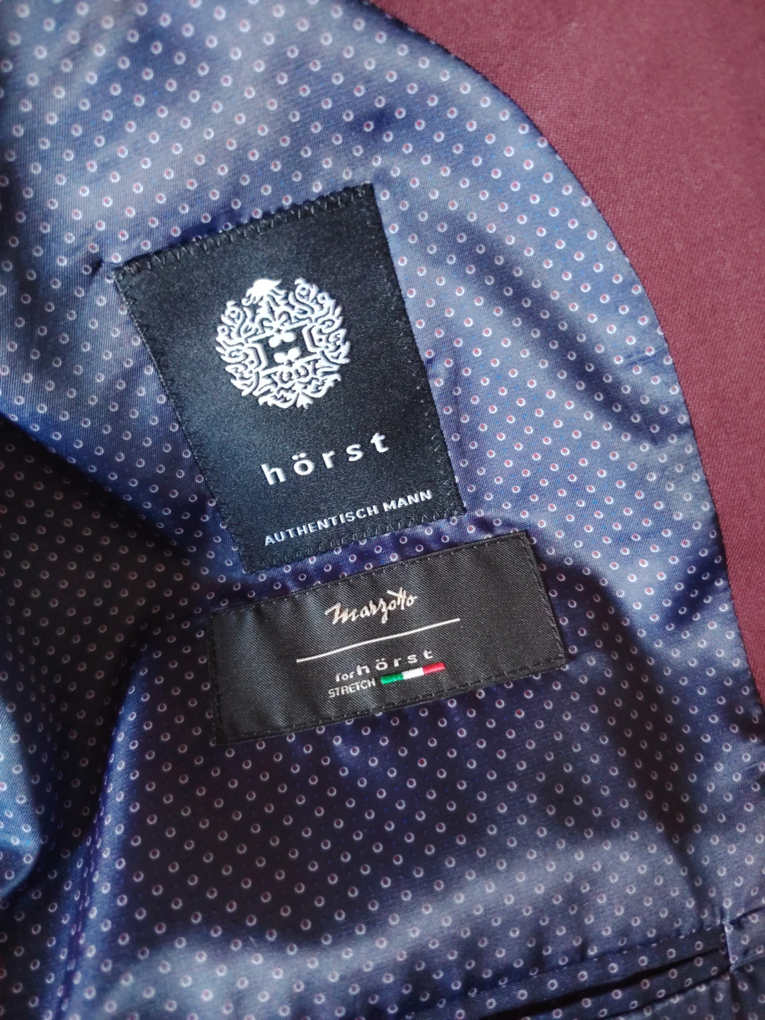 Hörst Men's Burgundy Blazer