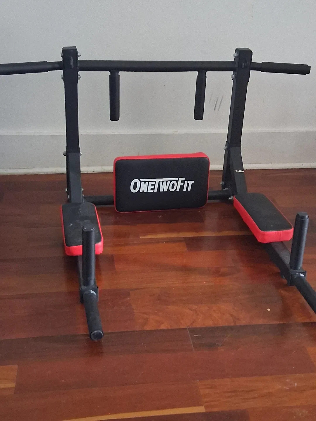 ONE TWO FIT 2-in-1 Pull Up Bar & Dip Station Wall Mount - photo 2