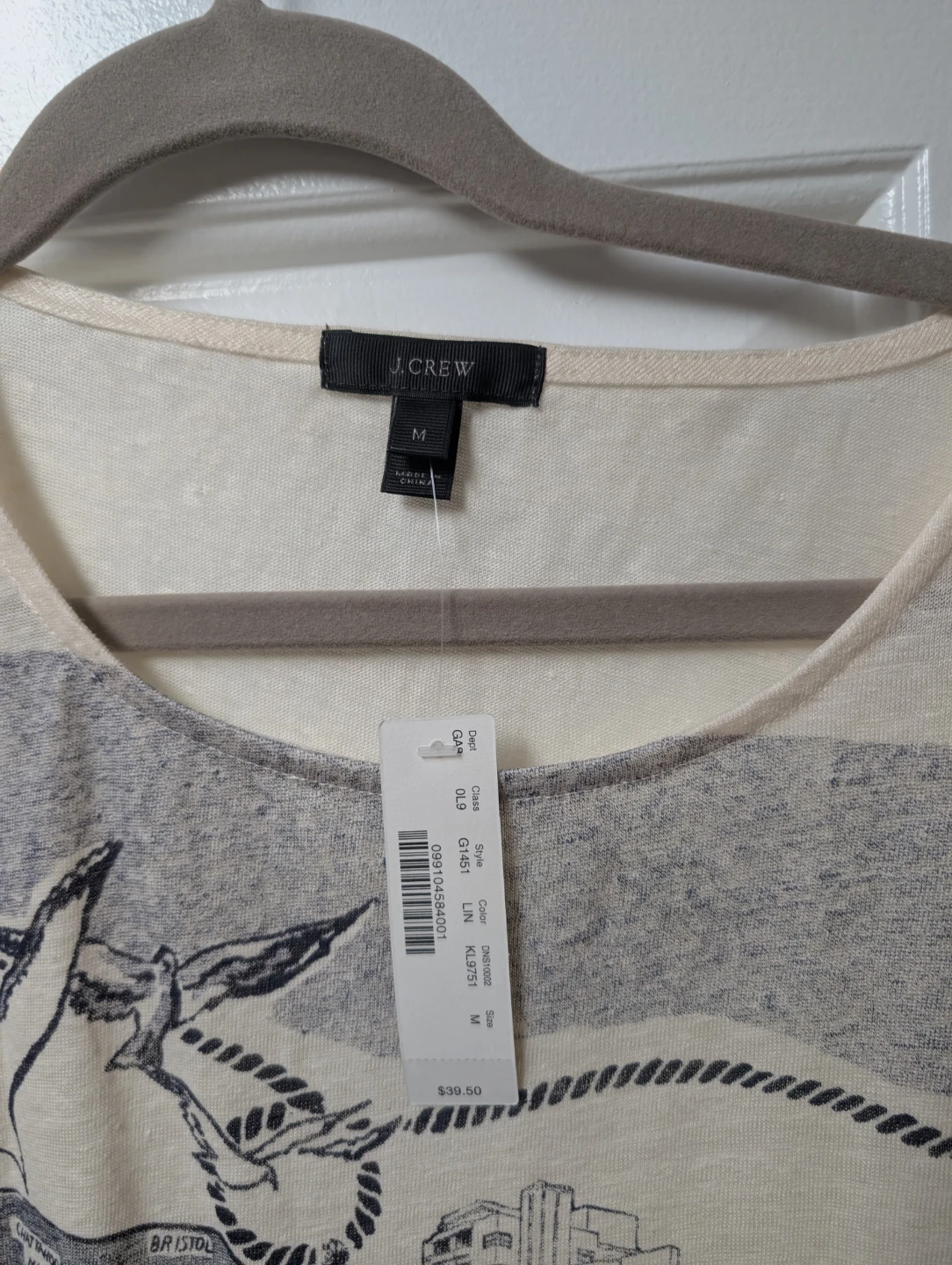 Brand New J.Crew 100% Linen Blouse size M - photo 2