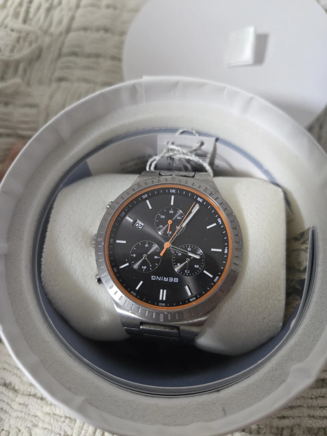 Bering Watch with Chronograph and Date - Silver Tone