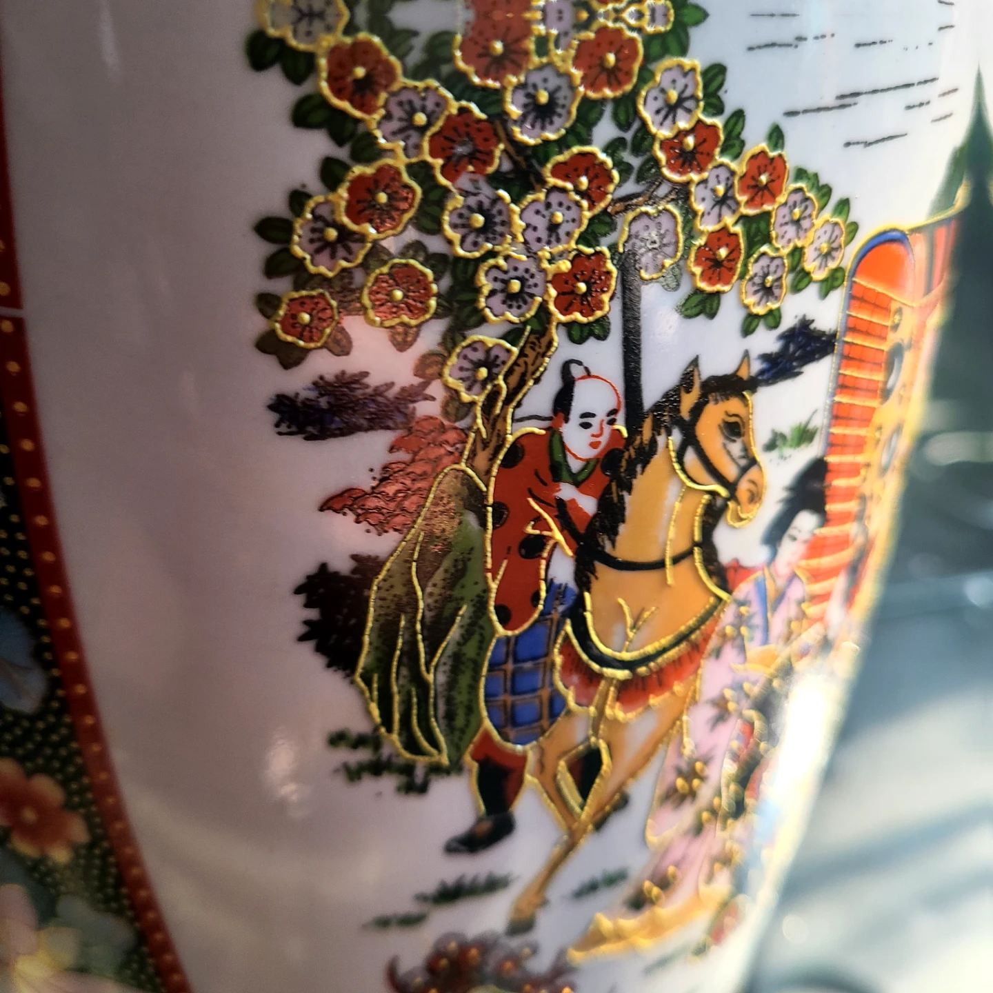 Vintage Decorative Vase - Oriental Scene - photo 5