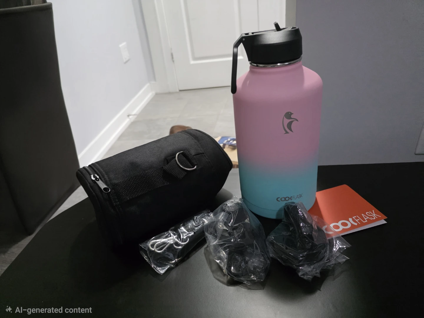 Cool Flask 64oz Water Bottle with Accessories